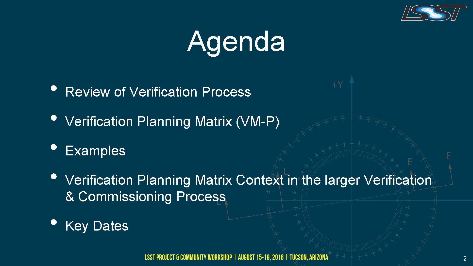 Agenda • • • Review of Verification Process Verification Planning Matrix (VM-P) Examples Verification