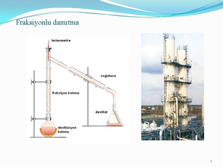 Fraksiyonlu damıtma 5 