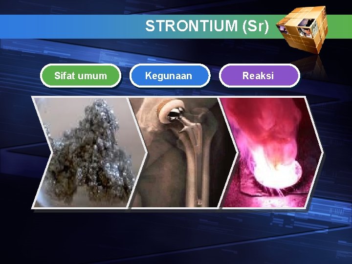 STRONTIUM (Sr) Sifat umum Kegunaan Reaksi 