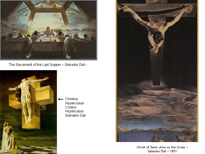 The Sacrament of the Last Supper – Salvador Dali - Christus Hypercubus. Corpus Hypercubus