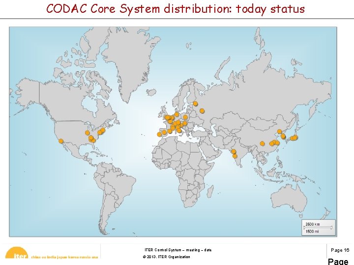 CODAC Core System distribution: today status ITER Control System – meeting – date ©