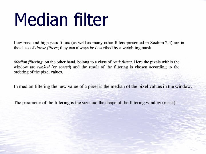 Median filter 