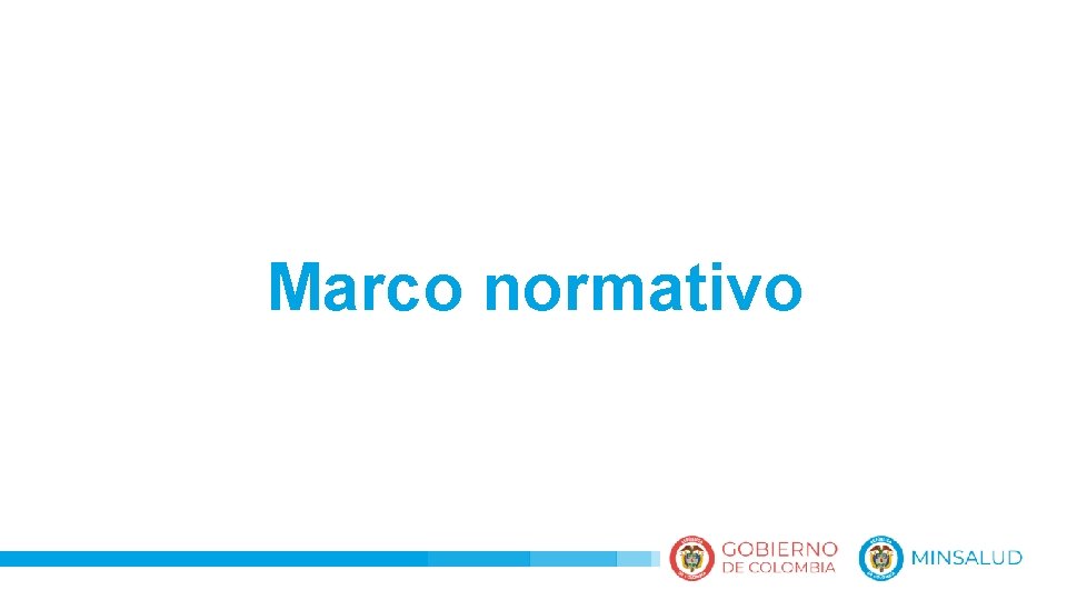 Marco normativo 