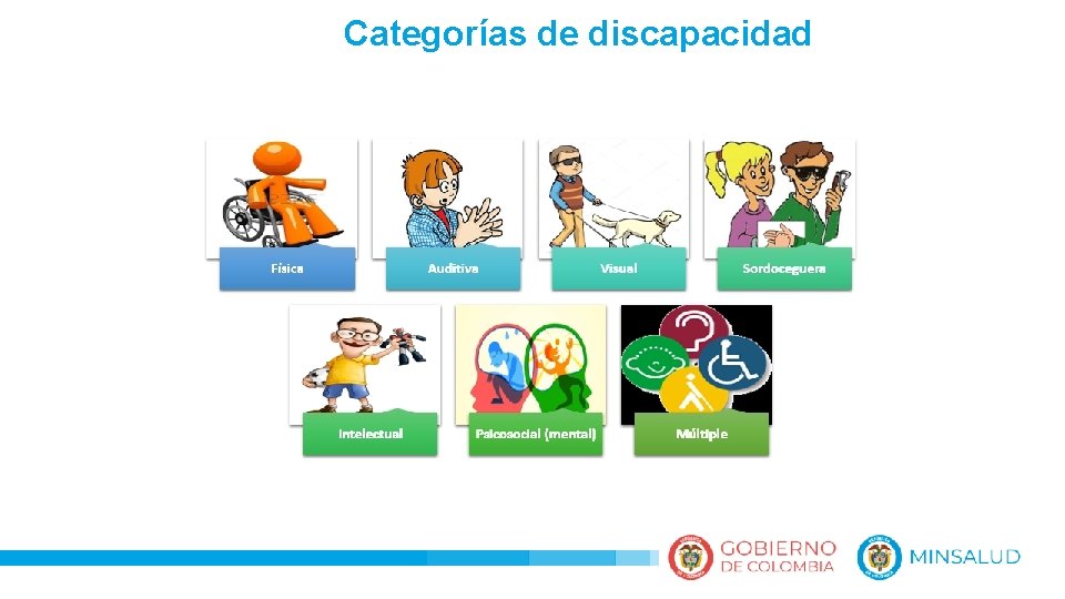 Categorías de discapacidad 