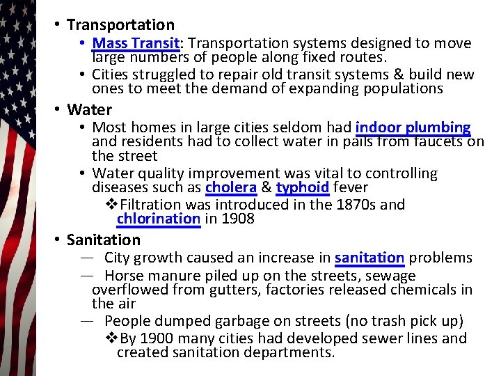  • Transportation • Mass Transit: Transportation systems designed to move large numbers of