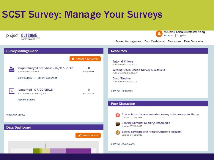 SCST Survey: Manage Your Surveys 