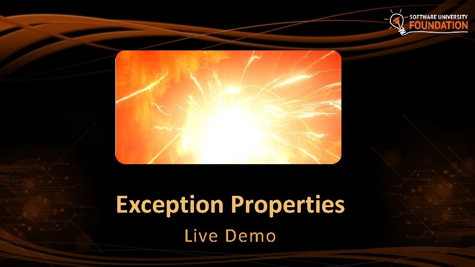 Exception Properties Live Demo 