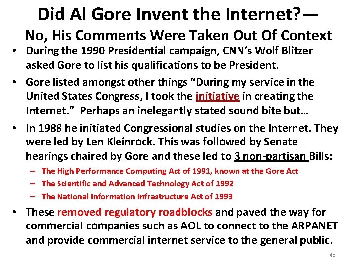 Did Al Gore Invent the Internet? ― No, His Comments Were Taken Out Of