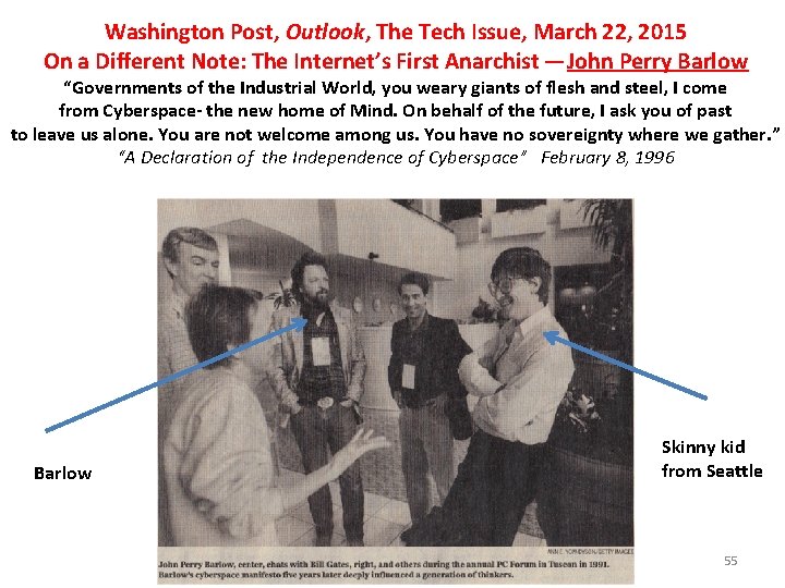 Washington Post, Outlook, The Tech Issue, March 22, 2015 On a Different Note: The