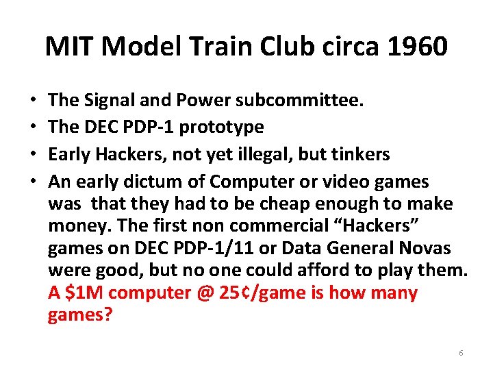MIT Model Train Club circa 1960 • • The Signal and Power subcommittee. The
