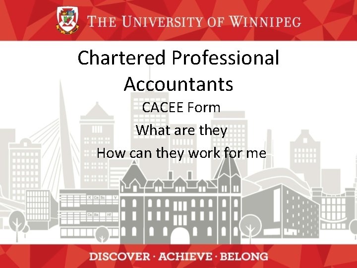 Chartered Professional Accountants CACEE Form What are they How can they work for me