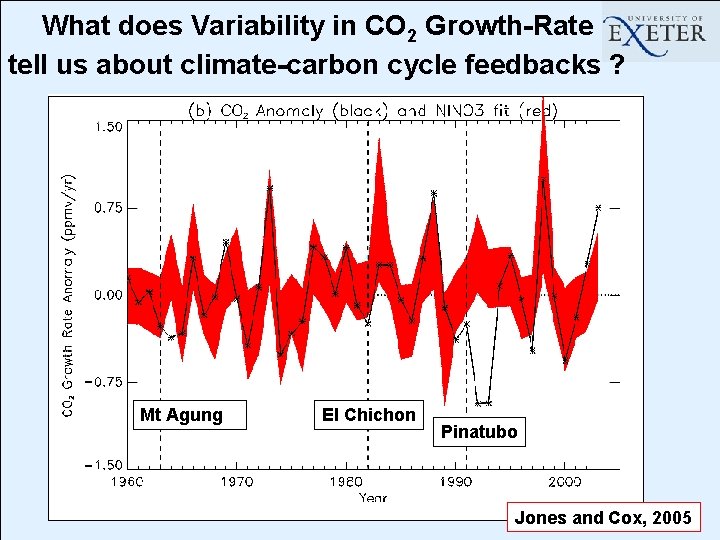 What does Variability in CO 2 Growth-Rate tell us about climate-carbon cycle feedbacks ?