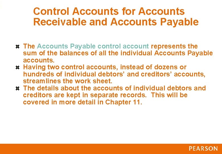 2 8 Control Accounts for Accounts Receivable and Accounts Payable The Accounts Payable control