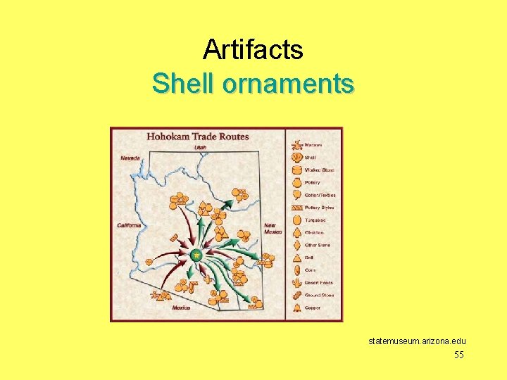 Artifacts Shell ornaments statemuseum. arizona. edu 55 