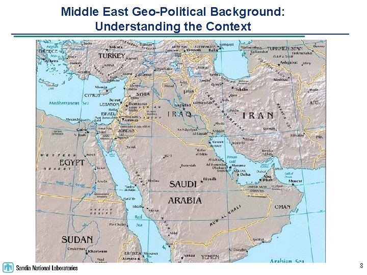 Middle East Geo-Political Background: Understanding the Context 8 