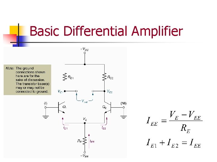 Basic Differential Amplifier 