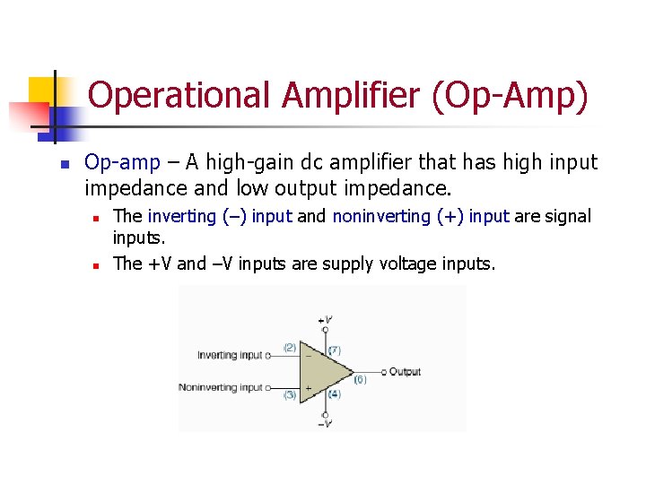 Investing input of an operational amplifier theory binary options for android