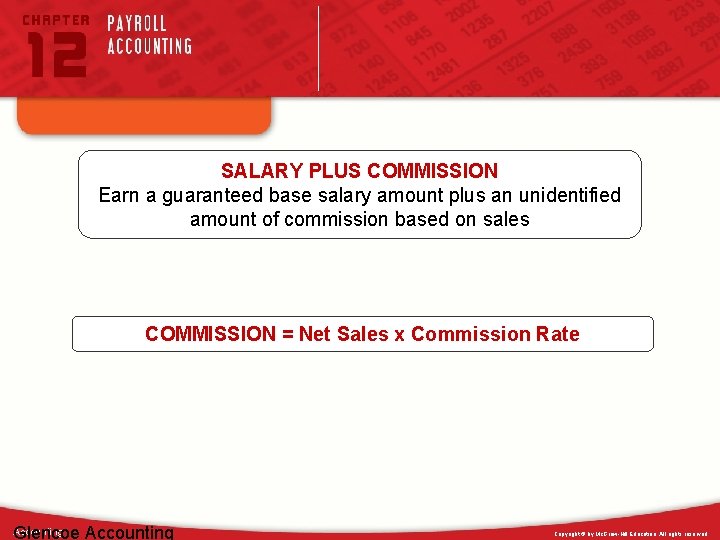 SALARY PLUS COMMISSION Earn a guaranteed base salary amount plus an unidentified amount of