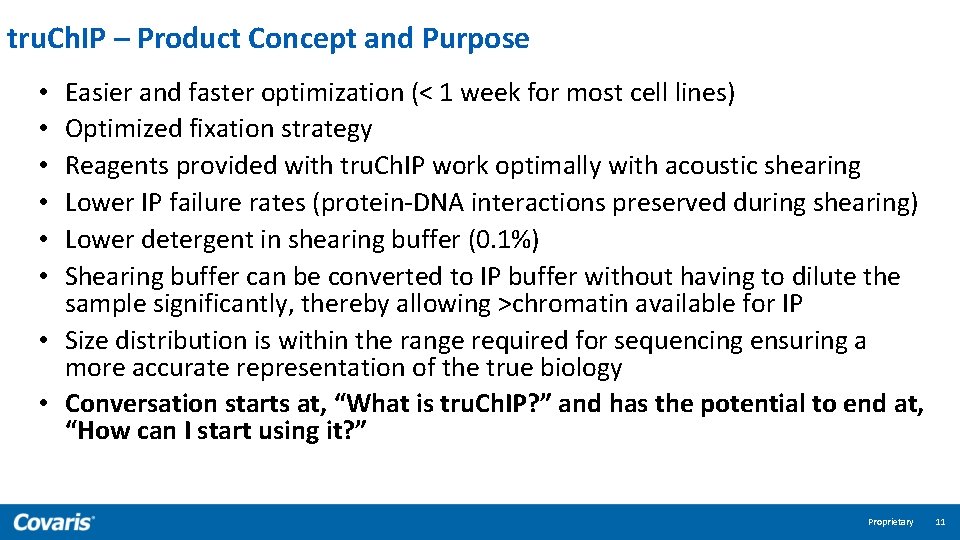tru. Ch. IP – Product Concept and Purpose Easier and faster optimization (< 1
