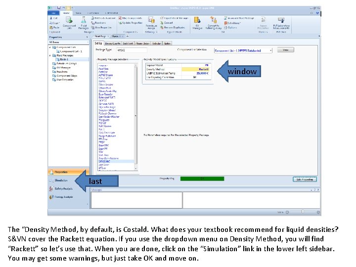 window last The “Density Method, by default, is Costald. What does your textbook recommend window last The “Density Method, by default, is Costald. What does your textbook recommend