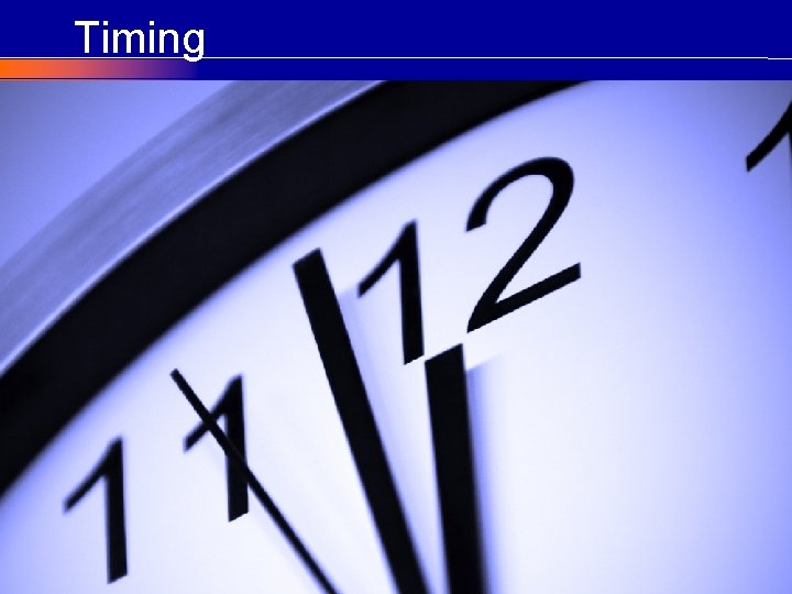 Timing © COPYRIGHT Craig Elias 2002 - 2011 