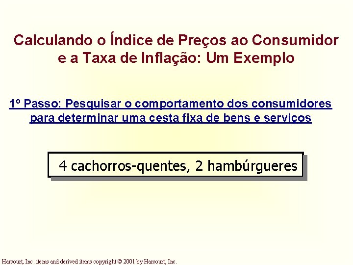 Calculando o Índice de Preços ao Consumidor e a Taxa de Inflação: Um Exemplo