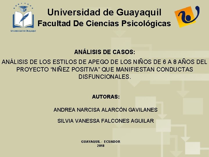 Universidad de Guayaquil Facultad De Ciencias Psicológicas ANÁLISIS DE CASOS: ANÁLISIS DE LOS ESTILOS