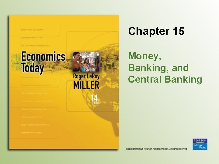 Chapter 15 Money, Banking, and Central Banking 