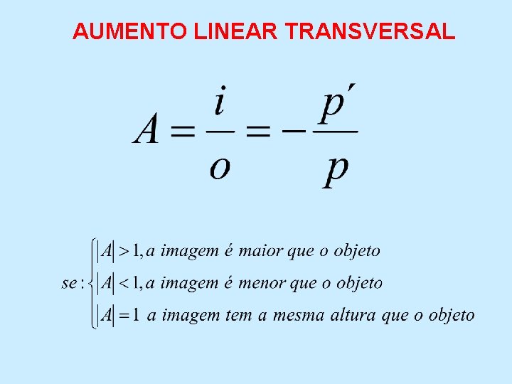 AUMENTO LINEAR TRANSVERSAL 