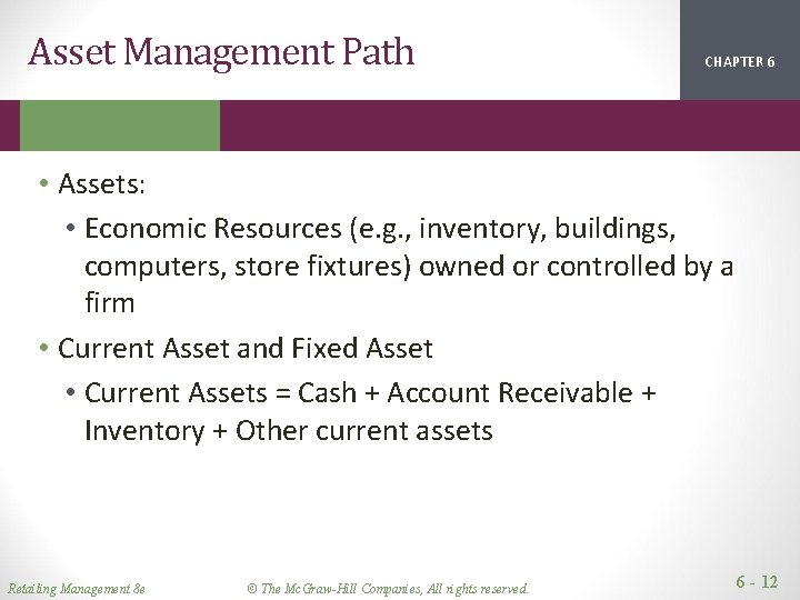 Asset Management Path CHAPTER 1 2 6 • Assets: • Economic Resources (e. g. Asset Management Path CHAPTER 1 2 6 • Assets: • Economic Resources (e. g.