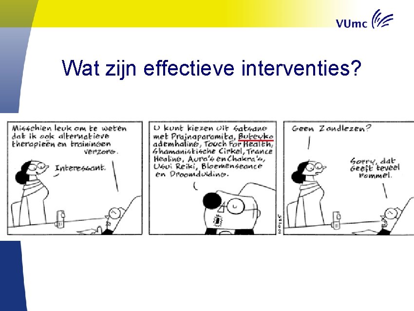 Wat zijn effectieve interventies? 