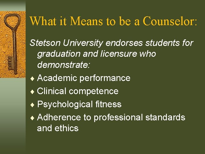 What it Means to be a Counselor: Stetson University endorses students for graduation and