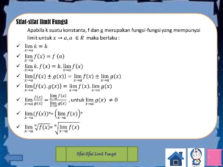  Sifat-Sifat Limit Fungsi 