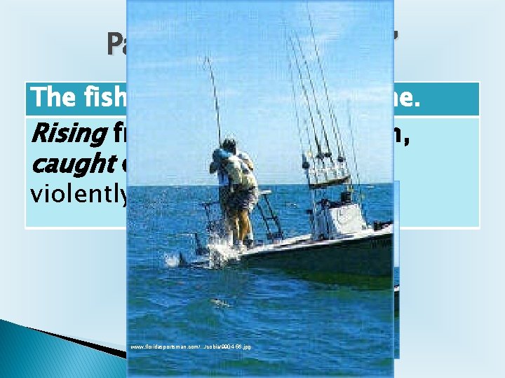 Participle “Makeover” The fish was caught on the line. Rising from the water, the Participle “Makeover” The fish was caught on the line. Rising from the water, the