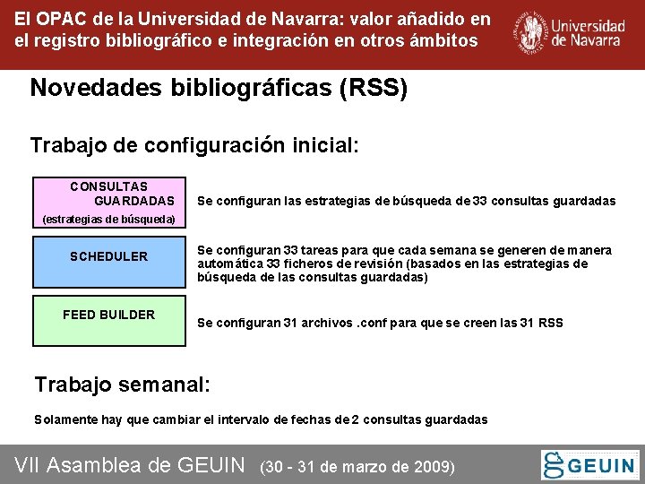 El OPAC de la Universidad de Navarra: valor añadido en el registro bibliográfico e El OPAC de la Universidad de Navarra: valor añadido en el registro bibliográfico e