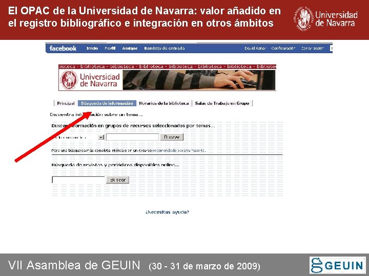 El OPAC de la Universidad de Navarra: valor añadido en el registro bibliográfico e El OPAC de la Universidad de Navarra: valor añadido en el registro bibliográfico e
