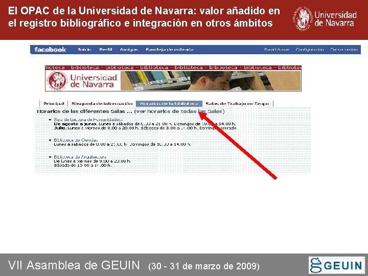 El OPAC de la Universidad de Navarra: valor añadido en el registro bibliográfico e El OPAC de la Universidad de Navarra: valor añadido en el registro bibliográfico e