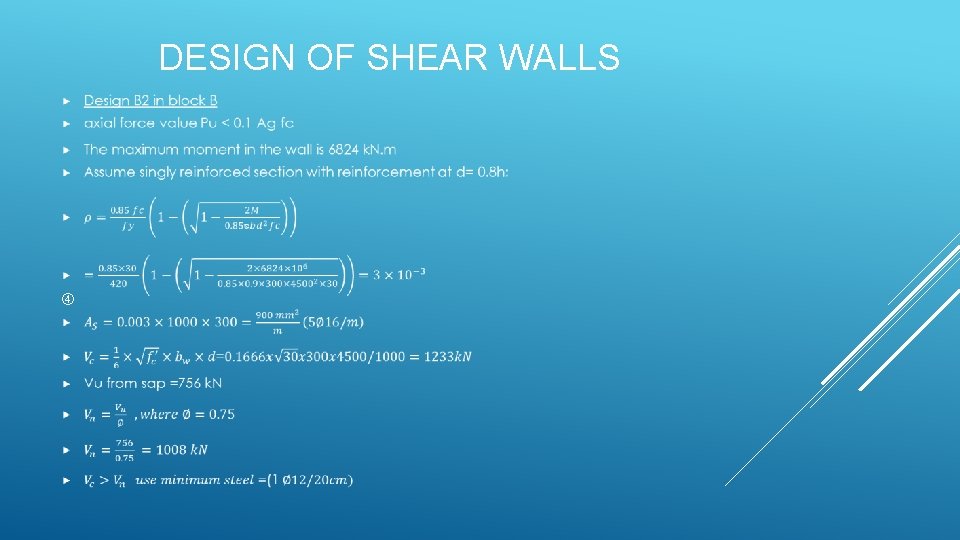 DESIGN OF SHEAR WALLS 