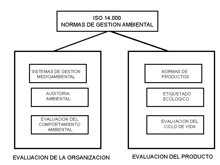 ISO 14. 000 NORMAS DE GESTION AMBIENTAL SISTEMAS DE GESTION MEDIOAMBIENTAL AUDITORIA AMBIENTAL EVALUACION