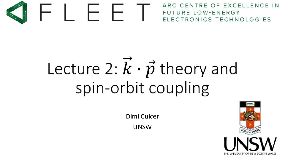  Dimi Culcer UNSW 