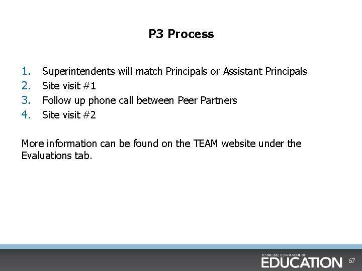P 3 Process 1. 2. 3. 4. Superintendents will match Principals or Assistant Principals P 3 Process 1. 2. 3. 4. Superintendents will match Principals or Assistant Principals