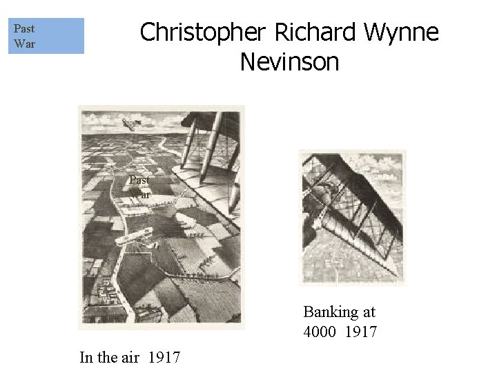 Past War Christopher Richard Wynne Nevinson Past War Banking at 4000 1917 In the