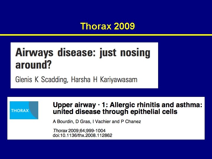 Thorax 2009 