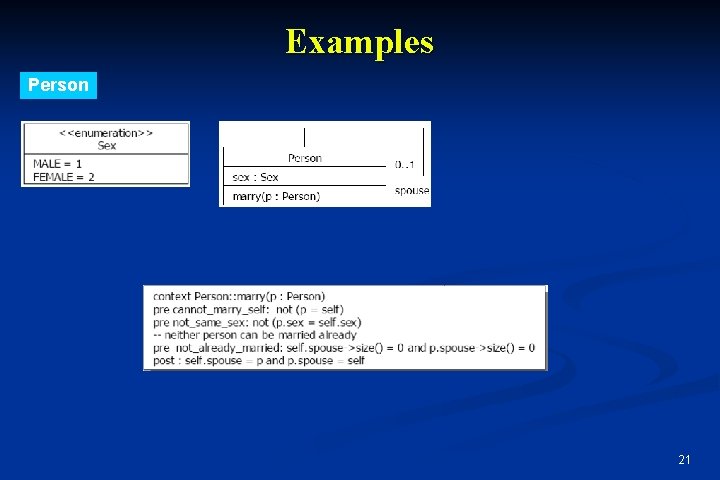 Examples Person 21 Examples Person 21