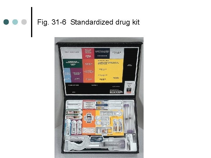Fig. 31 -6 Standardized drug kit Fig. 31 -6 Standardized drug kit