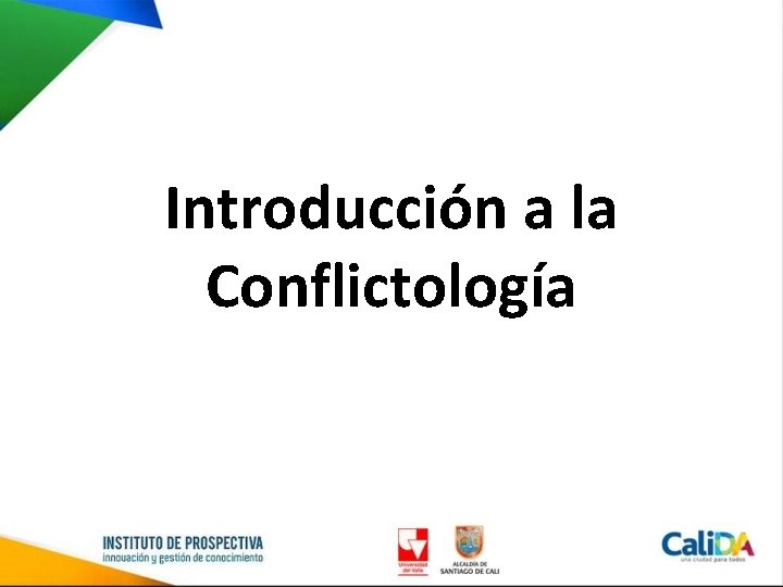 Introducción a la Conflictología 