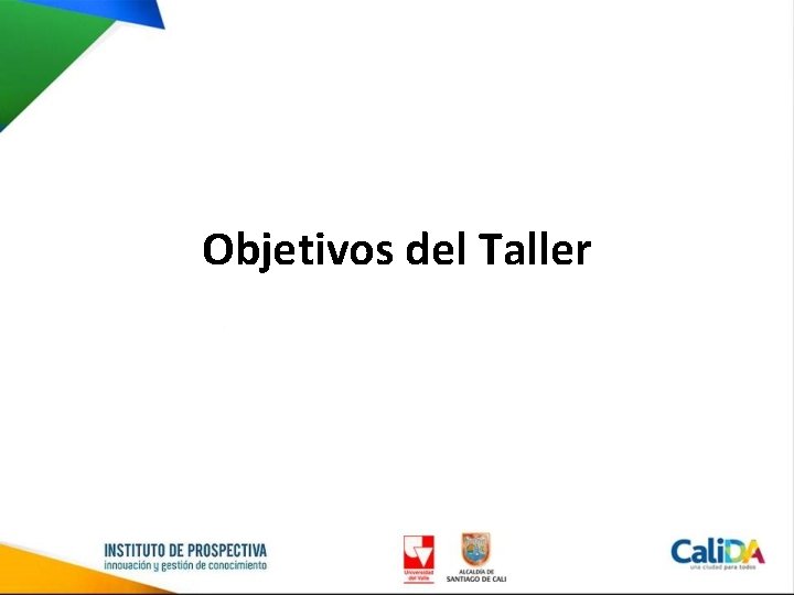 Objetivos del Taller 