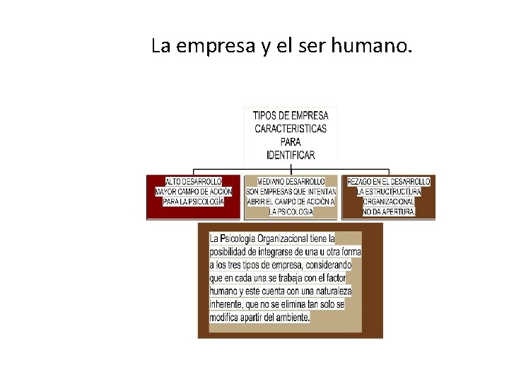 La empresa y el ser humano. La empresa y el ser humano.