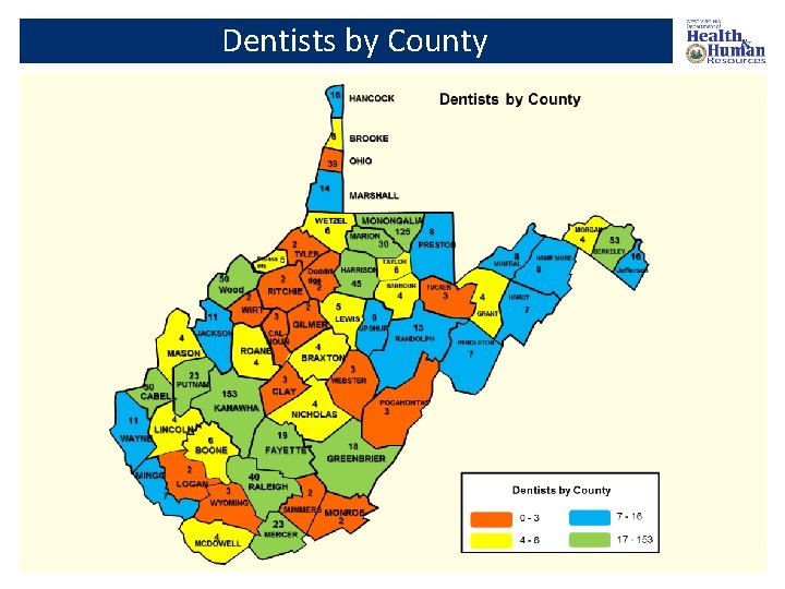 Dentists by County 