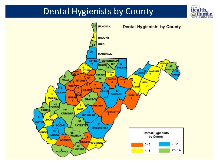 Dental Hygienists by County 